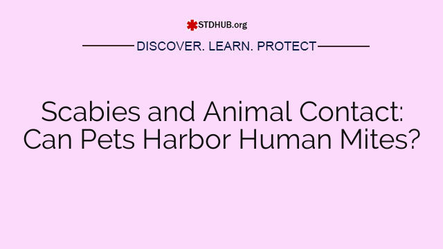 Scabies and Animal Contact: Can Pets Harbor Human Mites?