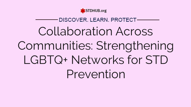 Collaboration Across Communities: Strengthening LGBTQ+ Networks for STD Prevention