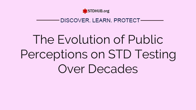 The Evolution of Public Perceptions on STD Testing Over Decades