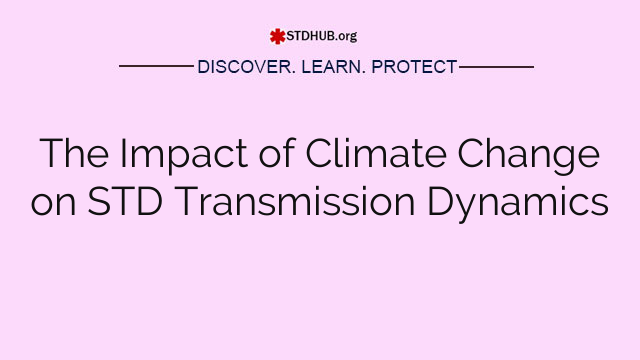 The Impact of Climate Change on STD Transmission Dynamics