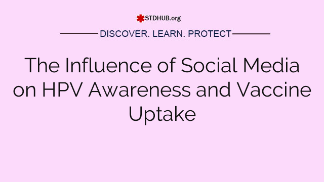 The Influence of Social Media on HPV Awareness and Vaccine Uptake