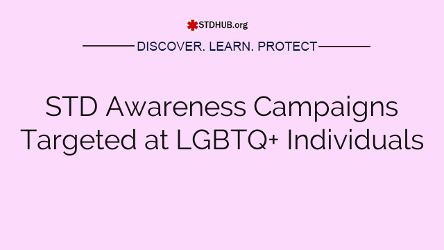 STD Awareness Campaigns Targeted at LGBTQ+ Individuals