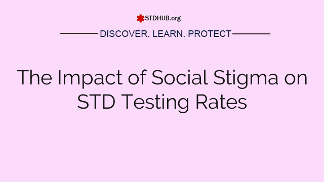 The Impact of Social Stigma on STD Testing Rates