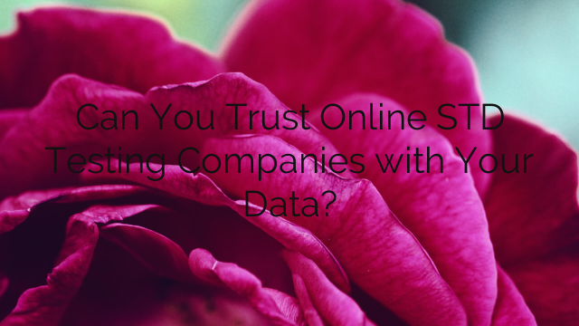 Can You Trust Online STD Testing Companies with Your Data?