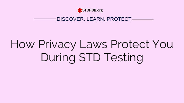 How Privacy Laws Protect You During STD Testing