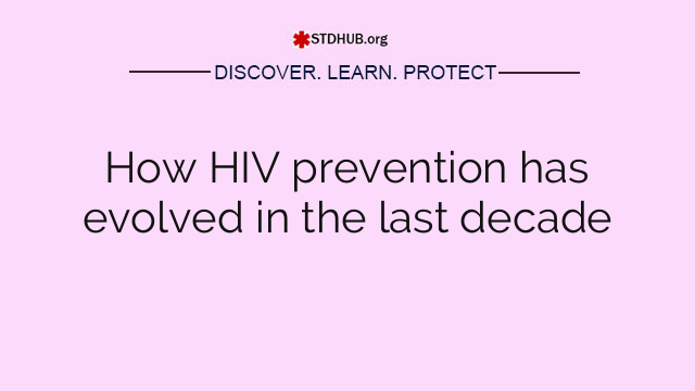 How HIV prevention has evolved in the last decade