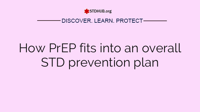 How PrEP fits into an overall STD prevention plan