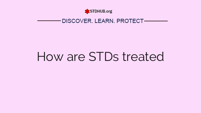 How are STDs treated