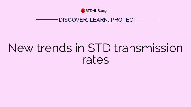 New trends in STD transmission rates