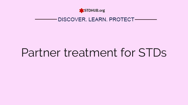 Partner treatment for STDs