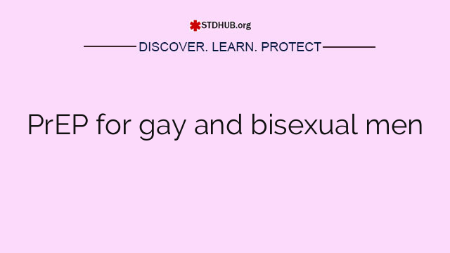 PrEP for gay and bisexual men