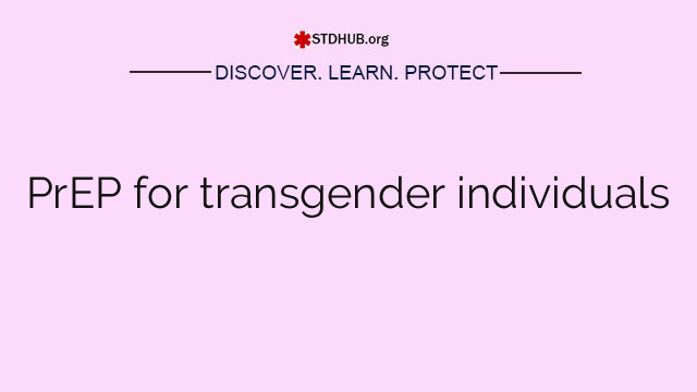 PrEP for transgender individuals