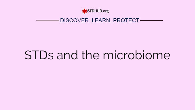 STDs and the microbiome