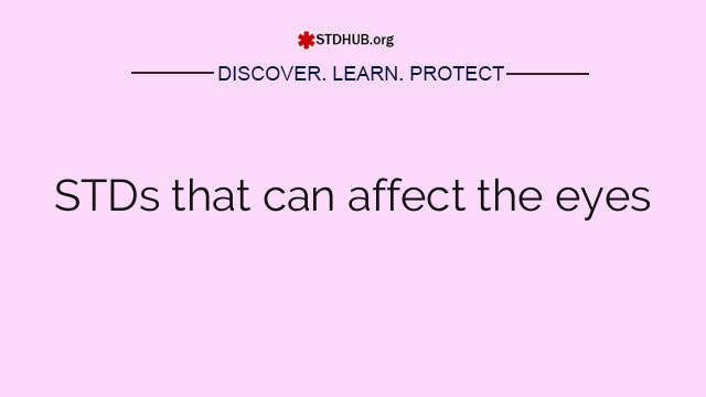 STDs that can affect the eyes