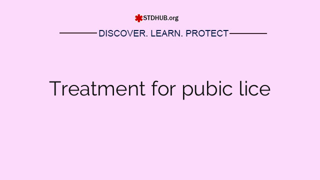 Treatment for pubic lice