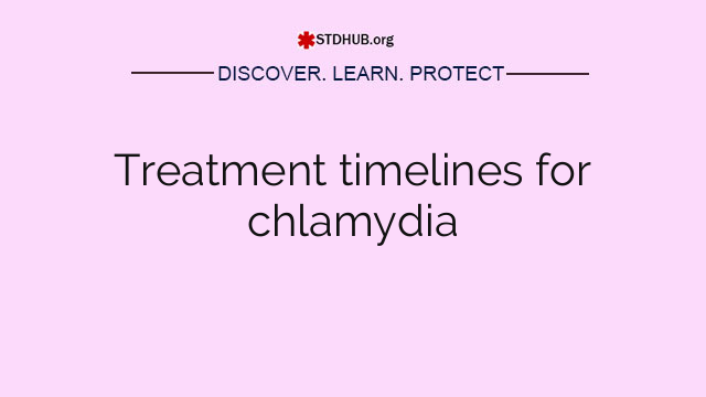 Treatment timelines for chlamydia